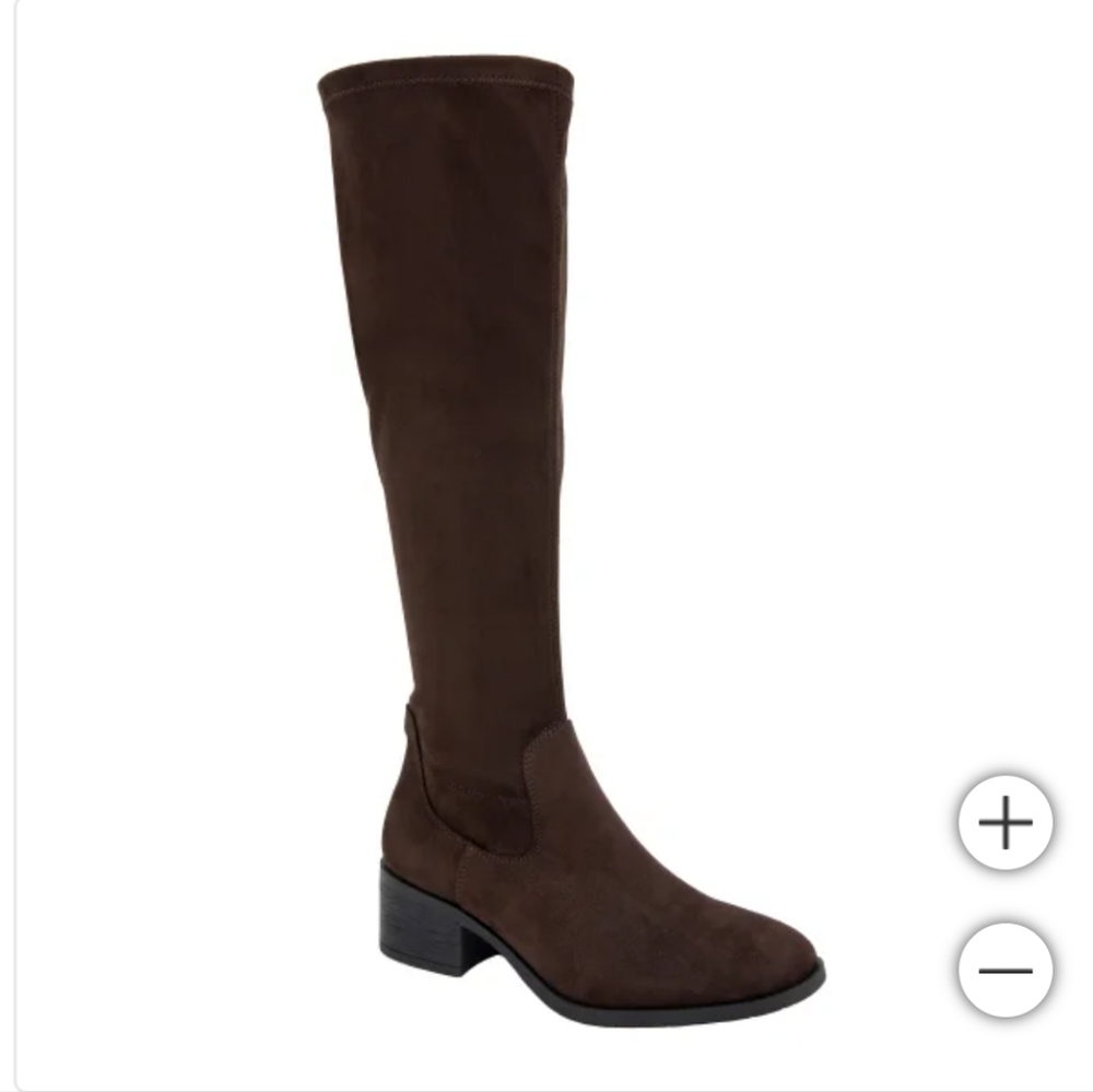 Kenneth Cole Tall Faux Suede brown boots, size 9
